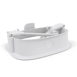 Set leertoren voor hoge stoel Lemo all white met siliconen matten