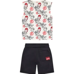Set met bedrukte Avengers Marvel tanktop voor jongen