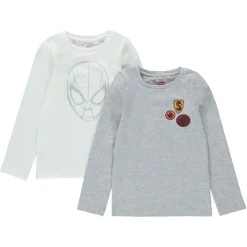 Set met 2 body's met prints en badges van Marvel Spiderman