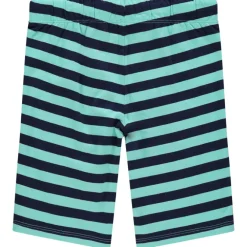 Set met mouwloos T-shirt geest zomer en gestreepte bermuda