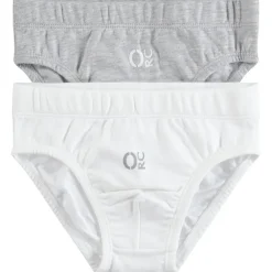 Set met 2 slipjes van katoen met logoprint
