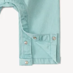 Set met tuinbroek + t-shirt met dino borduursel voor baby jongens
