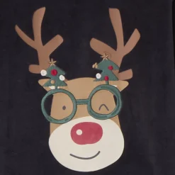 Set pyjama 2-delig fluwelen kerstmotieven jongens