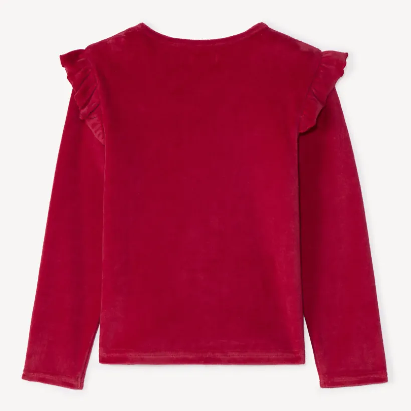 Set pyjama de Noël en velours fille
