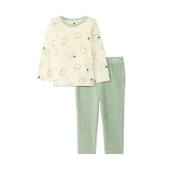 Set pyjama fluweel fantasie voor babyjongens met afwerking volgens leeftijd