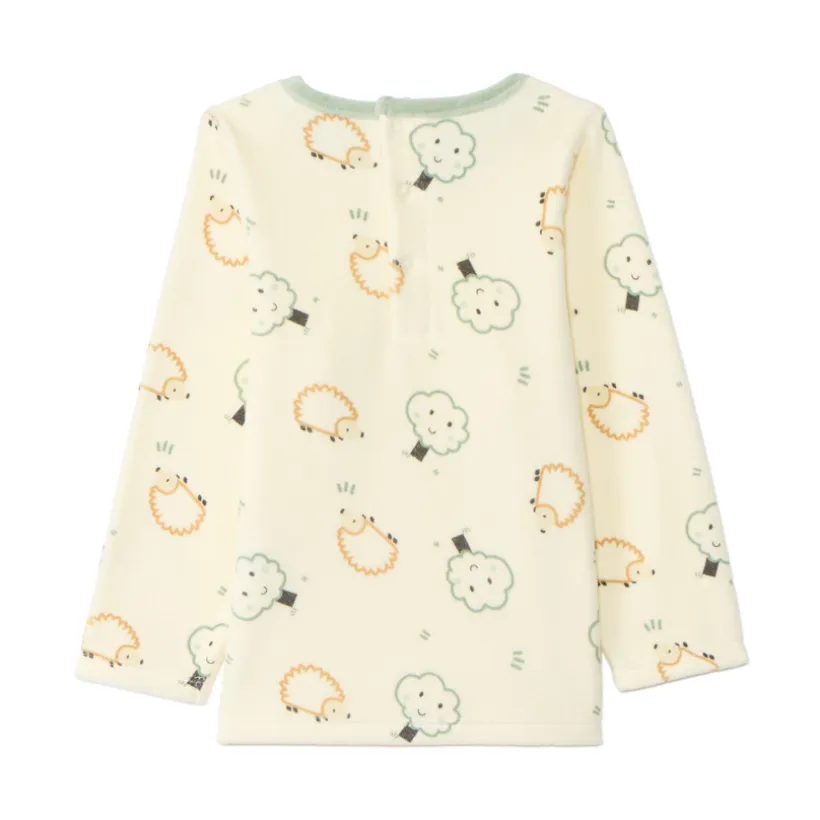 Set pyjama fluweel fantasie voor babyjongens met afwerking volgens leeftijd