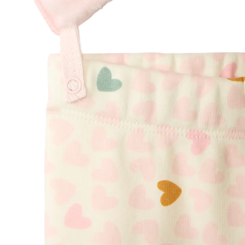 Set pyjama in sherpa-gevoerd fluweel voor babymeisje met afwerking volgens leeftijd