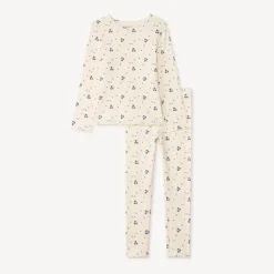 Set pyjama lange corduroy met bloemenprint meisjes