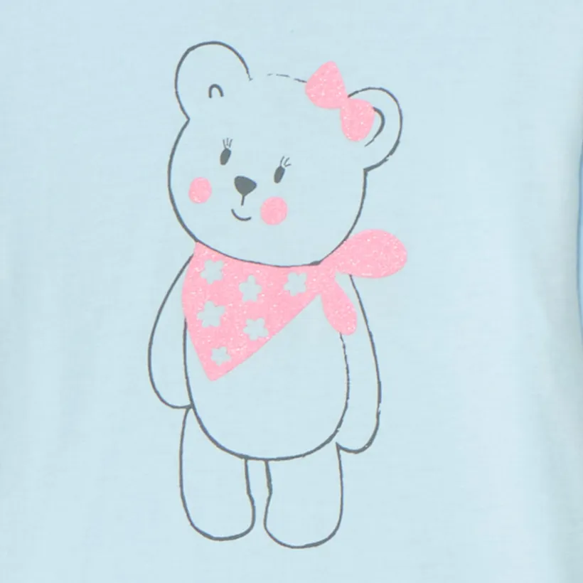 Set pyjama lange in bedrukt jersey voor babymeisjes