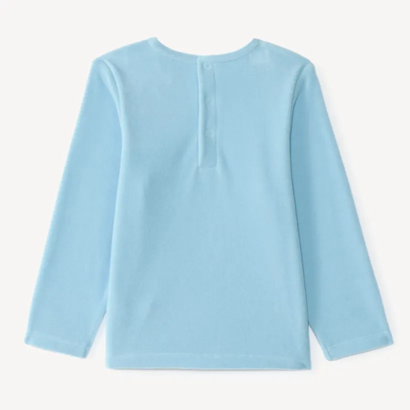 Set pyjama lange in fluweel voor jongens
