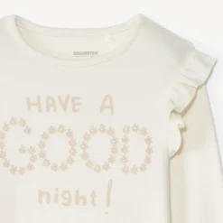 Set pyjama lang genaaid met print meisjes
