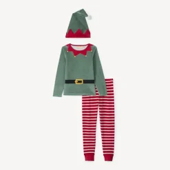 Set pyjama ludique 3 pièces lutin de Noël jongens