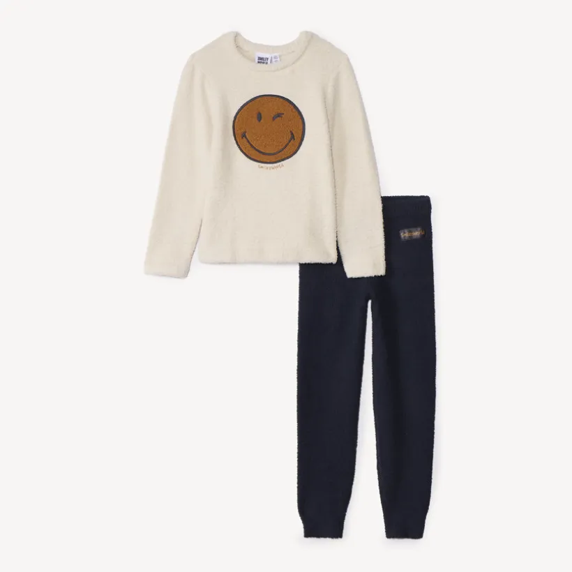 Set pyjama sherpa bouclettes SmileyWorld jongens