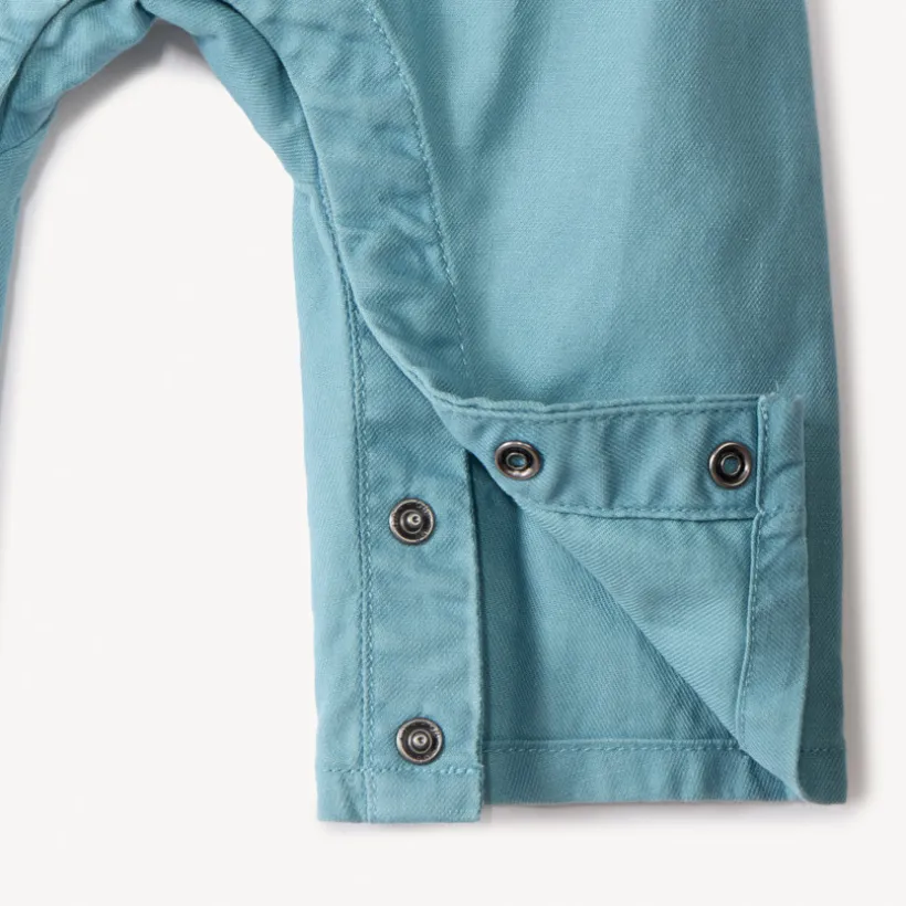 Set salopette uni met lange mouwen t-shirt voor babyjongens