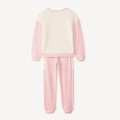 Set sweatshirt colorblock fantasie met jogging meisjes