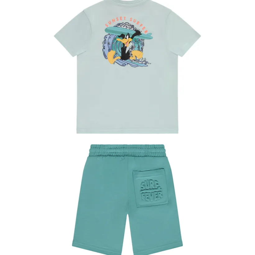 Set T-shirt met korte mouwen Daffy Duck Warner + bermuda voor jongen