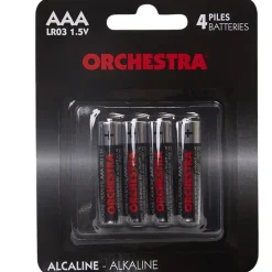 Set van 4 alkaline AAA LR3-batterijen