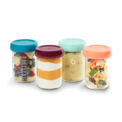 Set van 4 Babybols in glas - 240ml