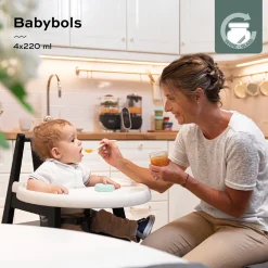 Set van 4 Babybols in glas - 240ml