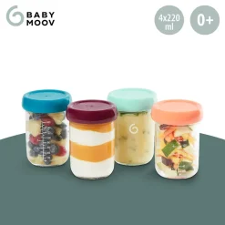 Set van 4 Babybols in glas - 240ml