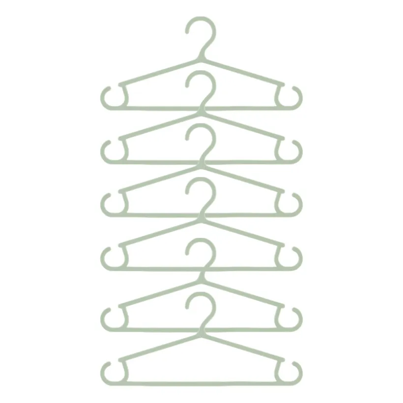 Set van 6 babyhangers - Groen