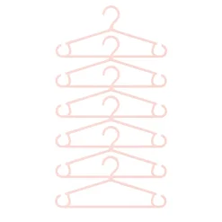 Set van 6 babyhangers - Roze