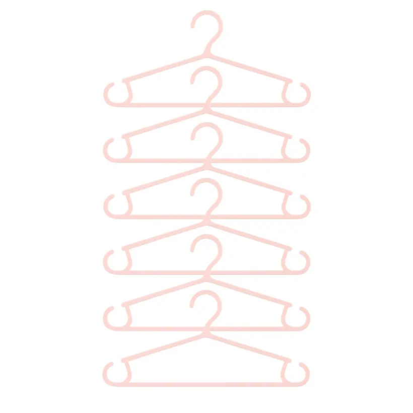 Set van 6 babyhangers - Roze
