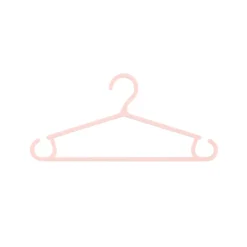 Set van 6 babyhangers - Roze