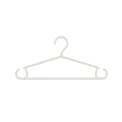 Set van 6 babyhangers - Wit