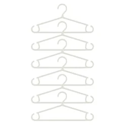 Set van 6 babyhangers - Wit