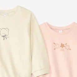 Set van 2 baby jogging outfits in fleece