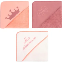 Set van 3 badcapes Prinses