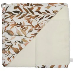 Set van badcape + washandje - Caramel Forest