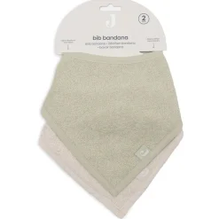Set van 2 bandana slabbetjes Silk Roze/Sand