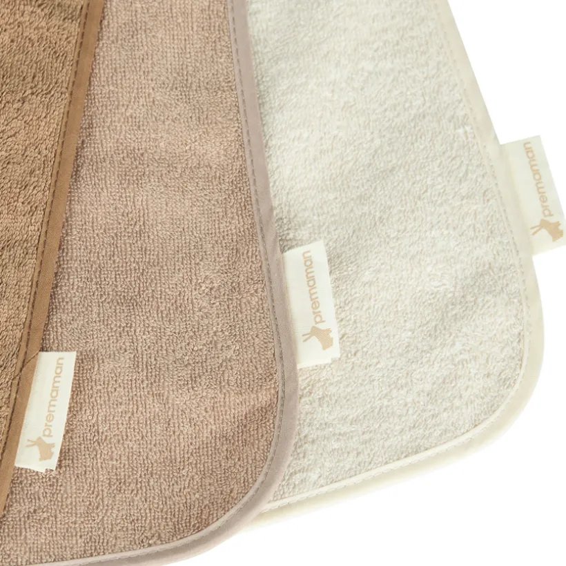 Set van 3 beige zwemdoeken om aan te trekken