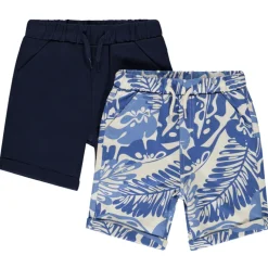 Set van 2 Bermuda's met fantasie voor baby jongen
