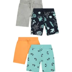 Set van 4 Bermuda's met fantasie jongens