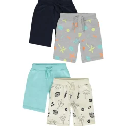 Set van 4 Bermuda's met patroon in jersey voor jongens