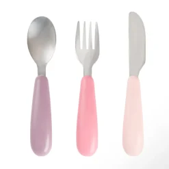 Set van 3 bestekken voor de eerste leeftijd Miamix roze