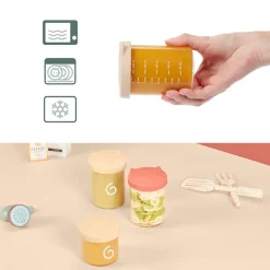 Set van 9 bewaarpotjes Isy Bowls met 6 potjes van 250 ml en 3 potjes van 120 ml