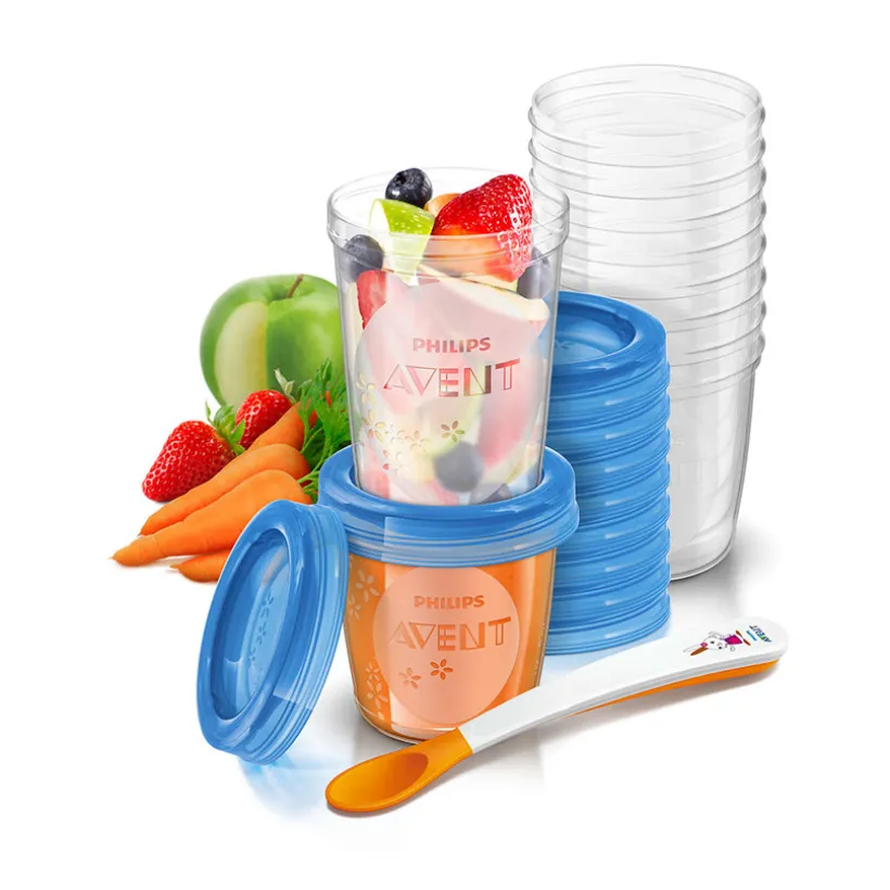 Set van 20 bewaarpotjes - 180ml + 240ml