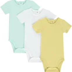 Set van 2 bodies met korte mouwen en olifantenmotief voor babyjongen