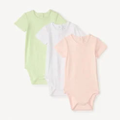 Set van 3 bodies met korte mouwen meisjes