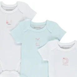 Set van 7 bodies met korte mouwen voor meisjes