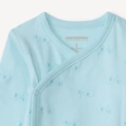 Set van 2 bodies met lange mouwen en olifantenmotief voor babyjongens
