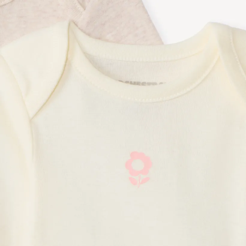 Set van 5 bodies met lange mouwen en print meisjes