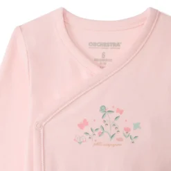 Set van 5 bodies met lange mouwen en fantasierijke sluitingen voor babymeisjes, verschillend per leeftijdsgroep