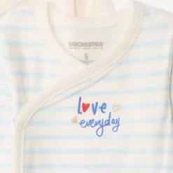 Set van 7 bodies met lange mouwen en fantasieprint voor babymeisje met verschillende sluitingen afhankelijk van de leeftijd