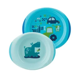 Set van 2 borden 12M+ - Blauw