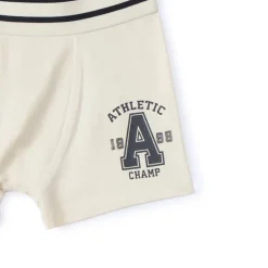Set van 5 boxershorts, effen en gestreept, jongens